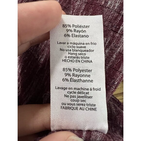 Lularoe Women's Size Medium Purple Duster Open Front Long Cardigan Preppy Lounge - Picture 10 of 12